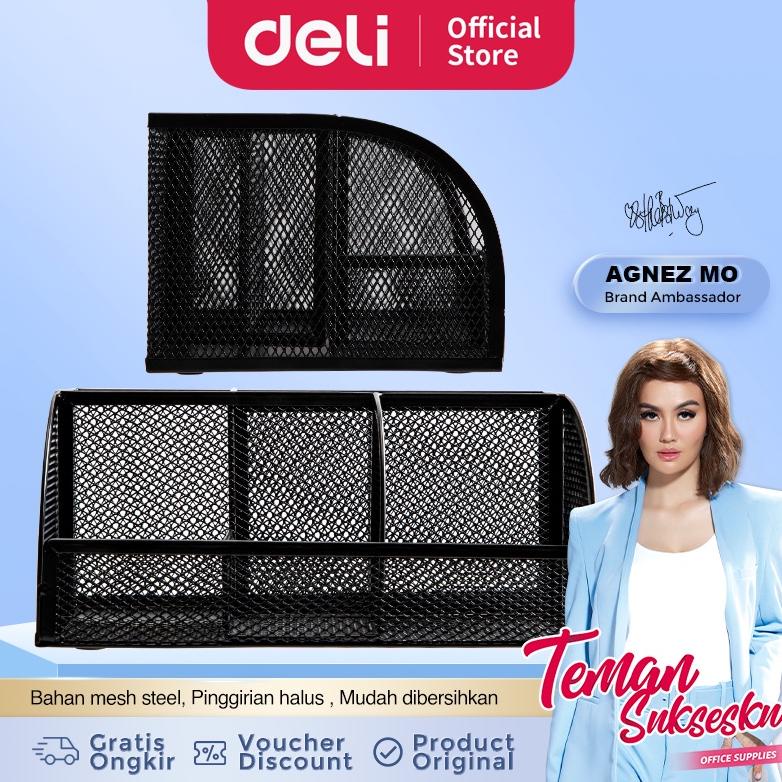 

Deli Desk Organizer Tempat Alat Tulis Warna Hitam, Bahan Kuat dan Berkualitas 8903