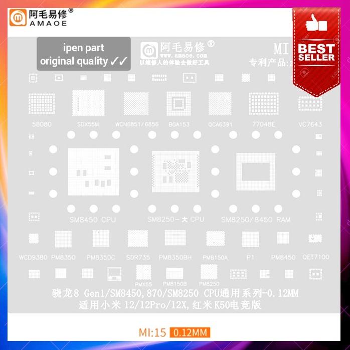 Plat Cetakan Wcd9380 Sm8450 Mi15 Amaoe 0Ry Bga Stencil Wcn6851