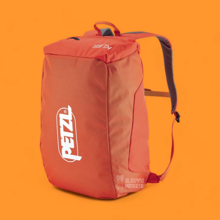 {Shop} PETZL Kliff - Rope bag for rock climbing - Orange Berkualitas