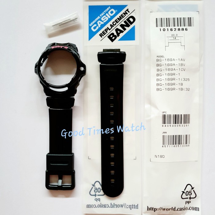 Paket Strap Bezel Baby-G Bg 169G Bg 169R Bg 169 Casio Original