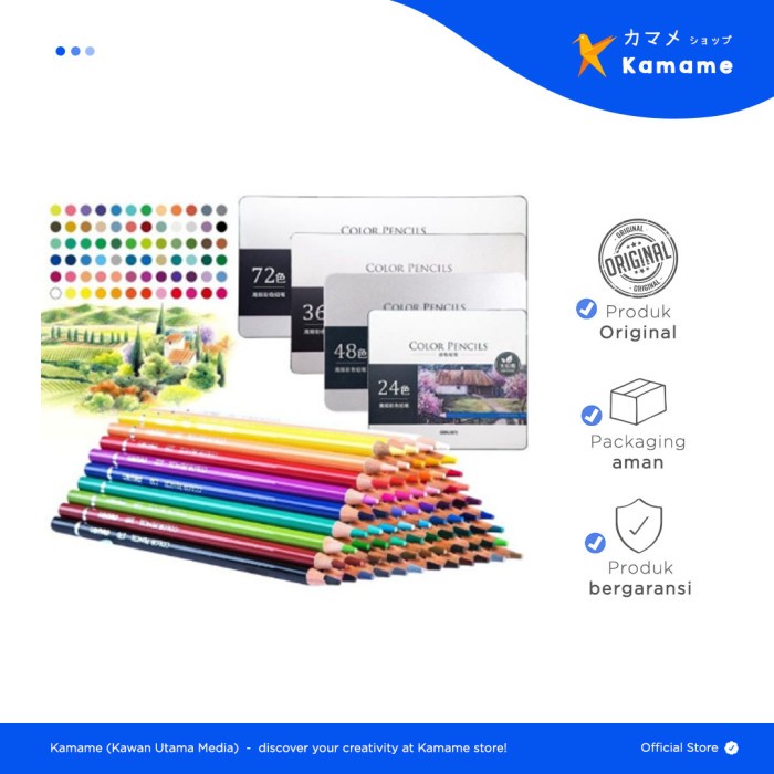 

Terlaris Deli High-Grade Oil Pencil Color Pensil Warna Minyak 24/36/48/72 656X