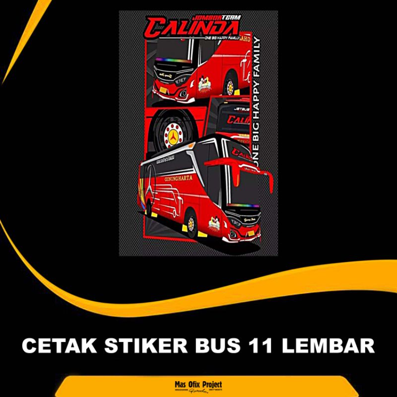 

STIKER BUS BASURI 11 LEMBAR