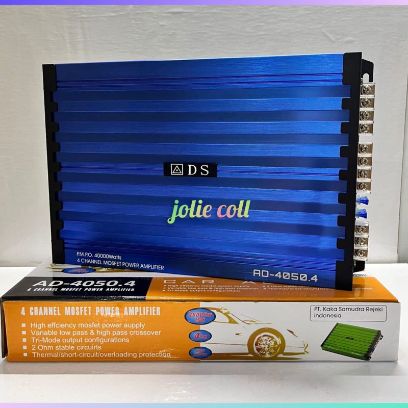 POWER AMPLIFIER MOBIL ADS AD-4050.4 CH 10000 WATT mosfet