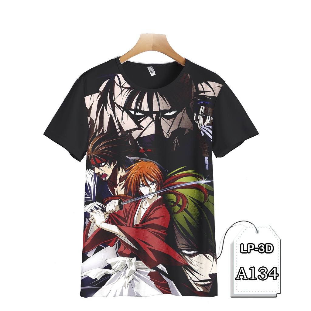 KAOS Samurai X Batosai KAOS Anak Kartun TV Animasi 3D #LP3D-A134