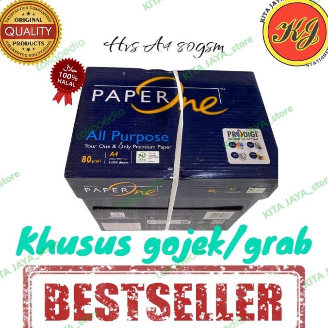 

Kertas Hvs A4 80 Gsm Paper One, 1 Dus