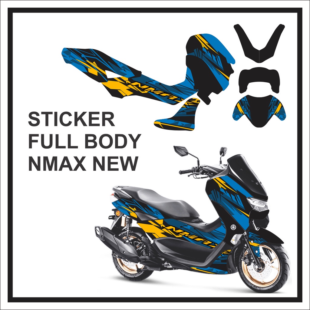 Striping Decal Stiker NMAX 2022 2021 NEW Motor NMAX Full Body Baru Garis  Hijau  Bisa Request COD