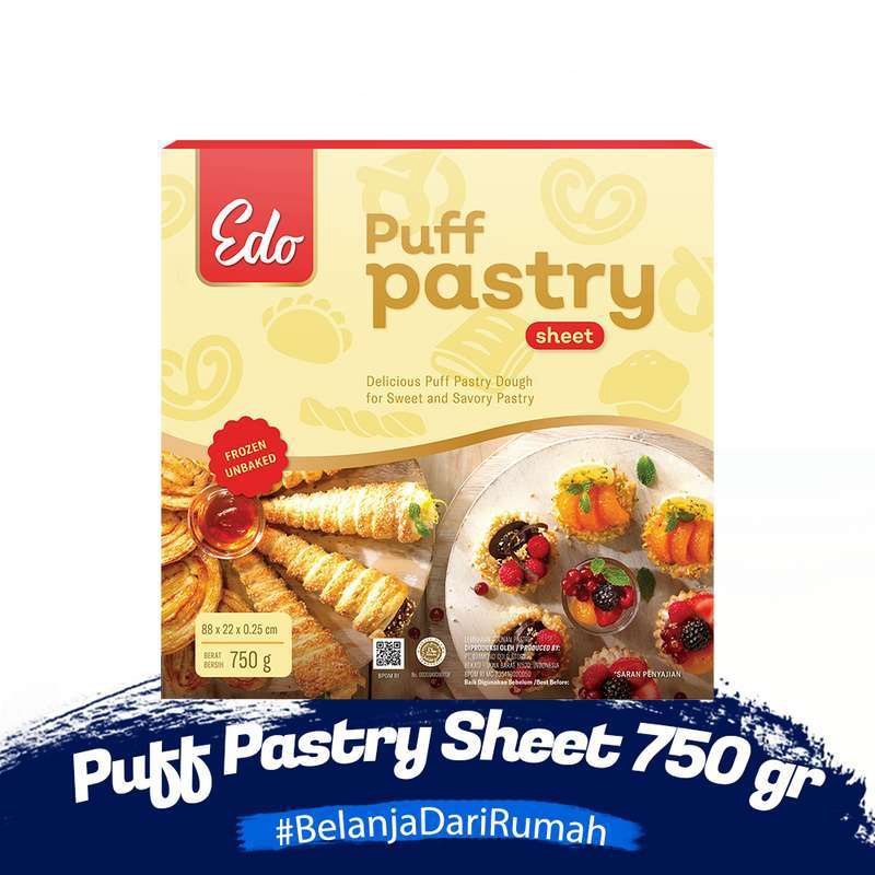 

Puff Pastry Sheet Edo - Lembaran Adonan Pastry