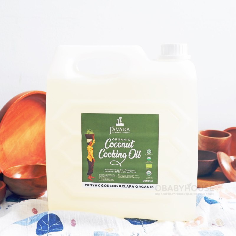 

Javara Organic Coconut Cooking Oil Aroma Free 5 Liter Jerrycan