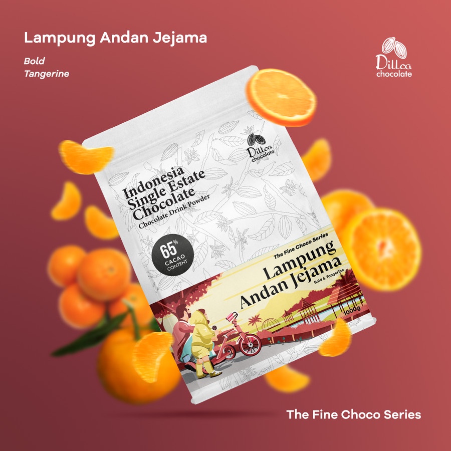

Dillco Chocolate - Fine Choco Series Lampung Andan Jejama 1 Kilogram. Bubuk Numan Cokelat Untuk Cafe