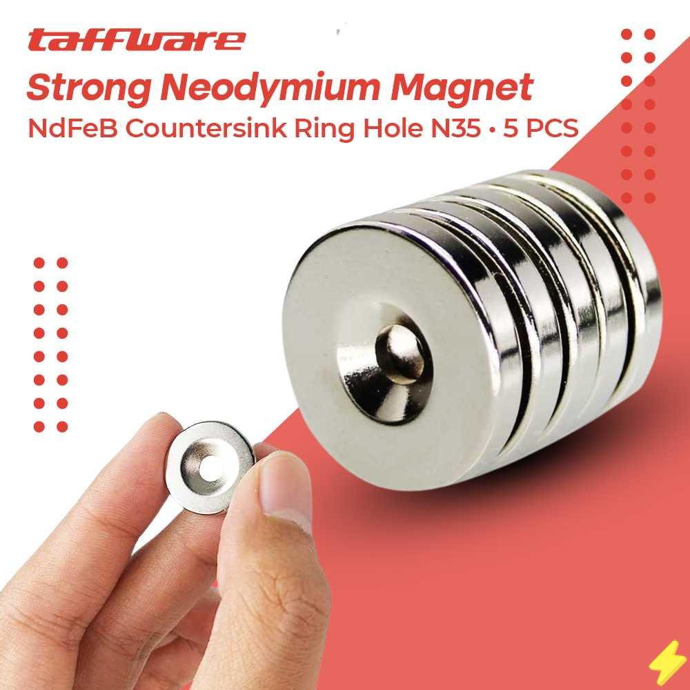 

[PROMO] Strong Neodymium Magnet NdFeB Countersink Ring Hole N35 5 PCS - D21