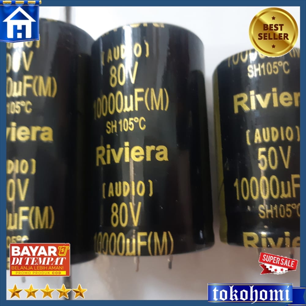 Kapasitor Elco 10000Uf80 V 80V Riviera