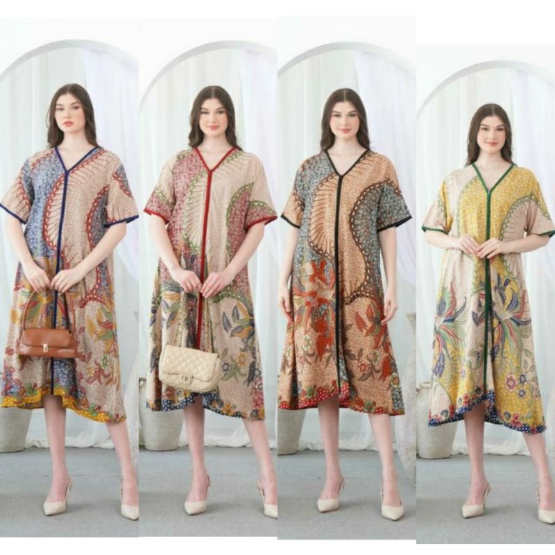SEMERBAK BATIK ORI SEKDRES DASTER PAYUNG MERAK MANIS LIST HOMEDRES KEKINIAN DASTER TERBARU DASTER BU