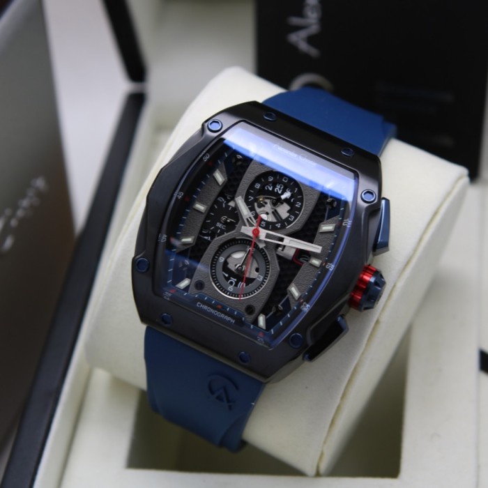 ✅Sale Jam Tangan Alexandre Christie Pria Ac 6608 Original - Blue Black Bisa Sameday