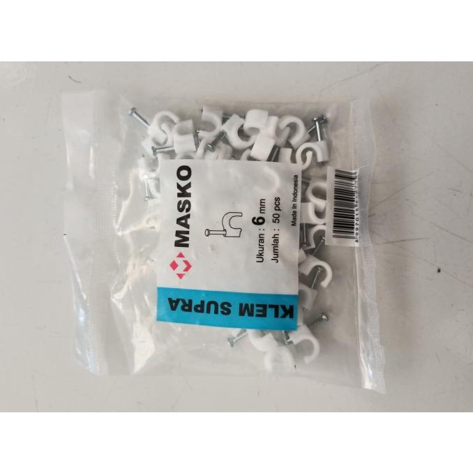 

Kualitas terbaik] Klem Kabel / Sadel Kabel MASKO Supra 6-7-8-9-10-12-14-17-20mm Isi 50pc
