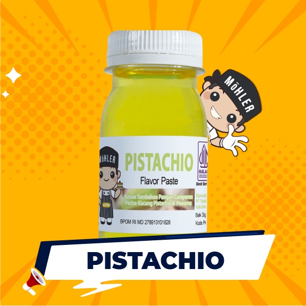 

MOHLER Pasta perisa pewarna PISTACHIO