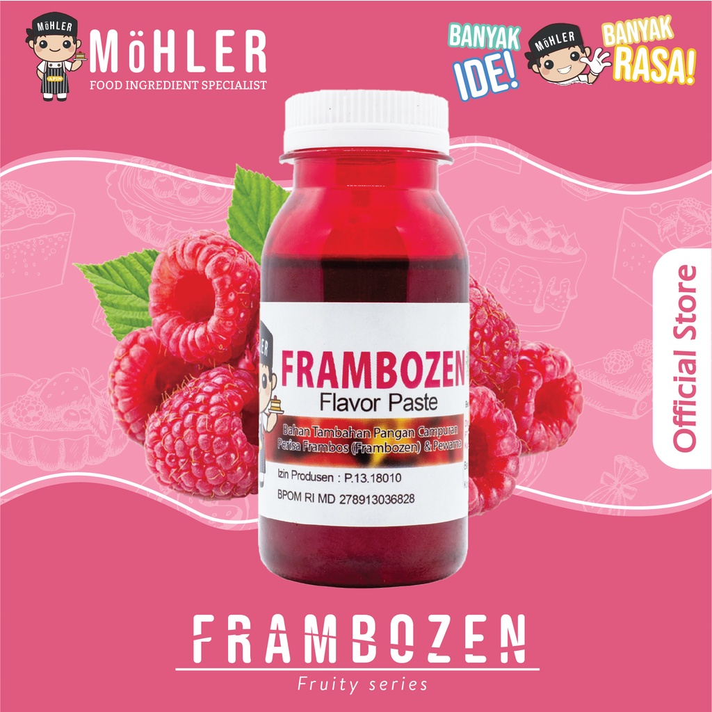 

MOHLER Pasta perisa FRAMBOS / FRAMBOZEN