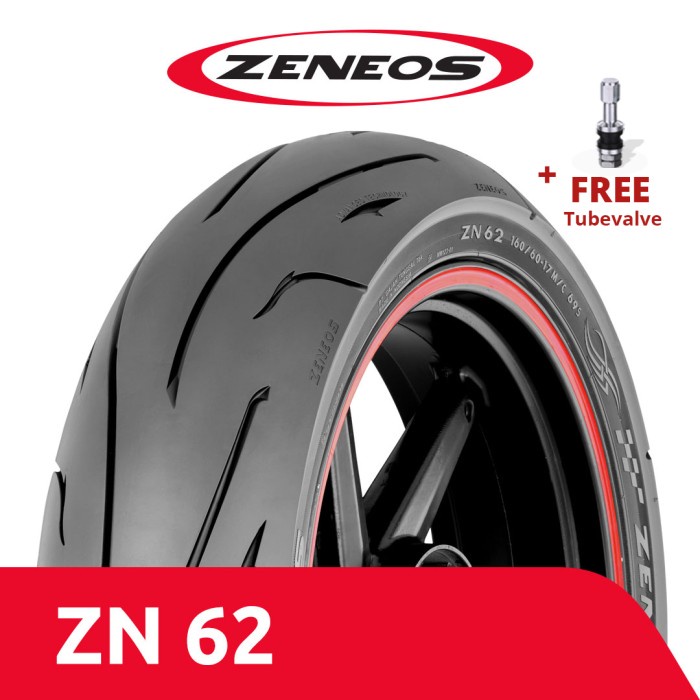BAN DEPAN MOTOR ZENEOS 90/80-17 ZN 62 TUBELESS YAMAHA VIXION ORIGINAL BEST QUALITY