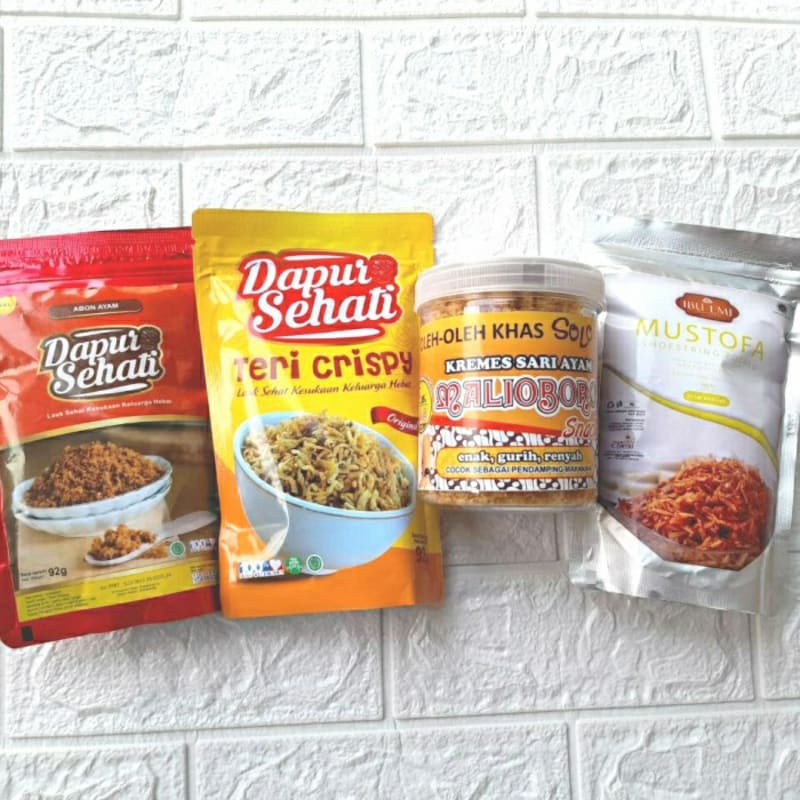 

Paket Makanan Anti GTM (Kering Kentang Abon Kremes Teri Crispy)