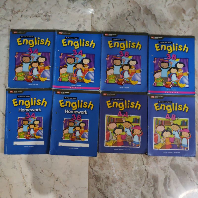 Buku My Pals are Here English 3A, 3B, 4A, 4B, III, IV, Textbook, Workbook, Homework, Judy Ling, Anne