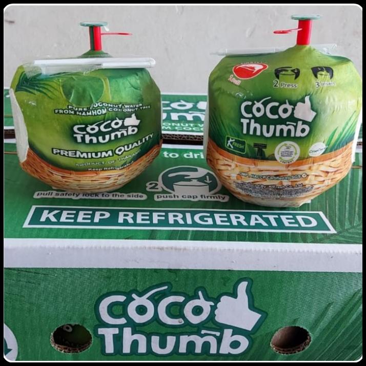 

GRATIS ONGKIR READY STOK COCO THUMB ISI 6 PIS/BUAH KELAPA THAILAND/ GIFT BUAH !!!!!!