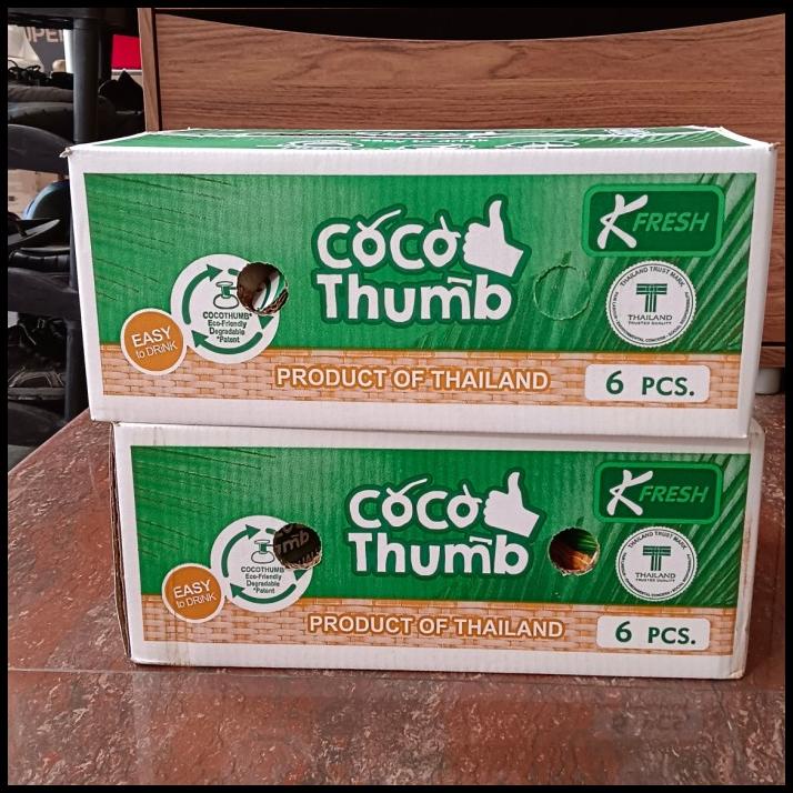 

GRATIS ONGKIR KELAPA THAILAND COCO THUMB ISI 6 FRESH/KELAPA IMPORT/ KADO BUAH !!!!!