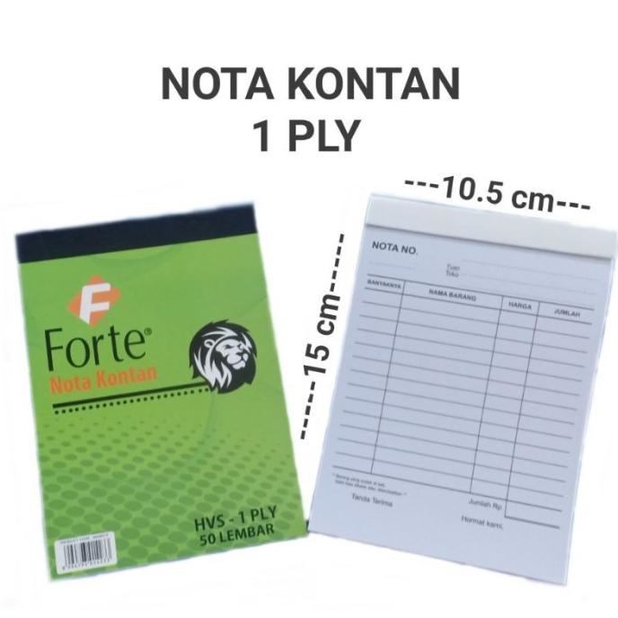 

Buruan serbu] Nota Kontan Kecil 1 Ply Forte
