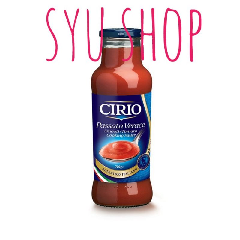 

Cirio Pasata Passata Italian Tomato Sauce Paste 700 Gr Saus Pasta Tomat Italy Pasatta Passatta