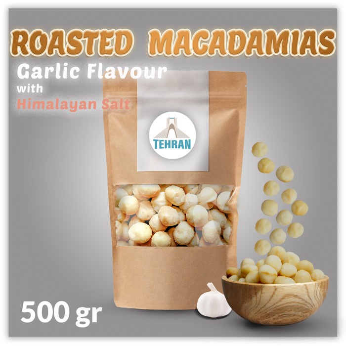 

500gr Roasted Macadamia Garlic Flavour (Macadamia Rasa Bawang)
