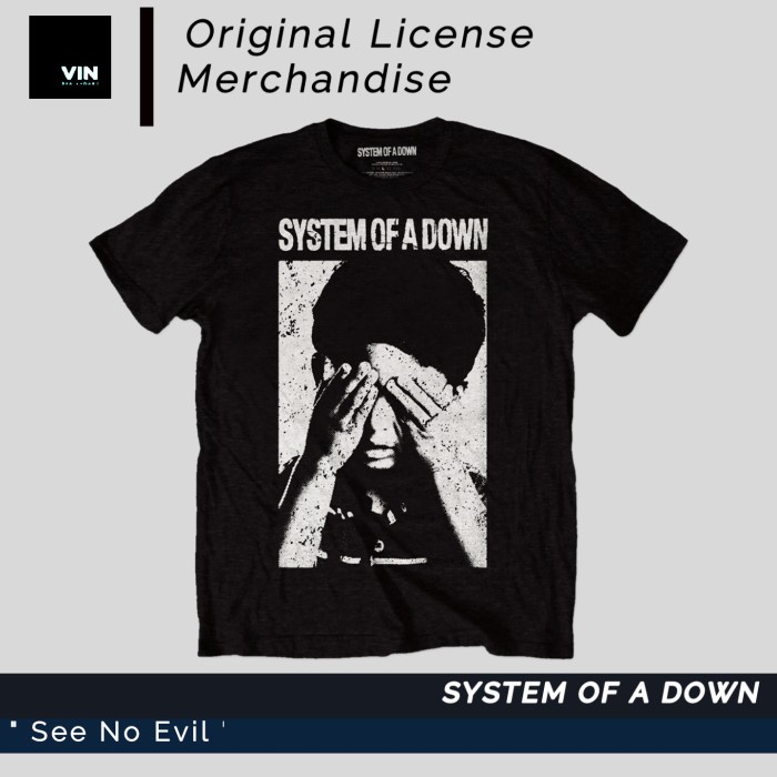 Hards Kaos Tshirt Band Music Original Licensed System Of A Down Tag
