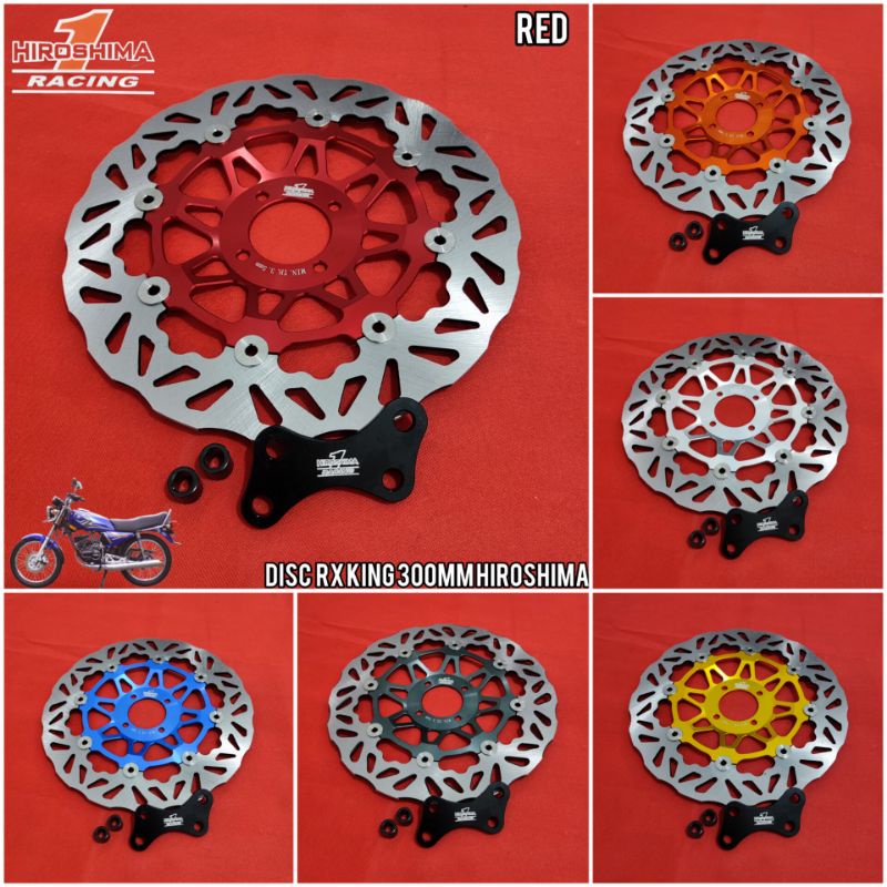 PIRINGAN CAKRAM DISC BRAKE RX KING FLOATING HIROSHIMA Piringan Cakram Depan RX KING Lebar 300mm