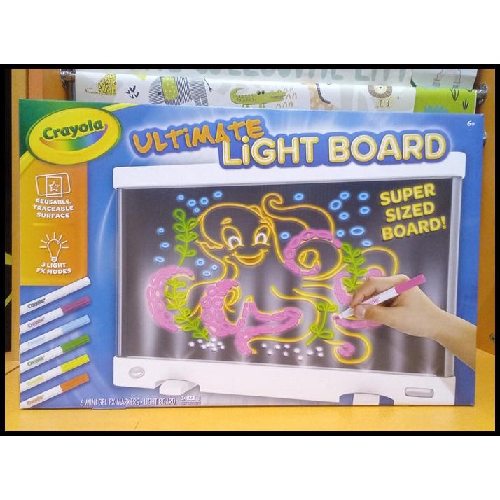 

HOT DEAL SALE: CRAYOLA ULTIMATE LIGHT BOARD SUPER SIZED BOARD 6 MINI GEL FX 6+ !!!!