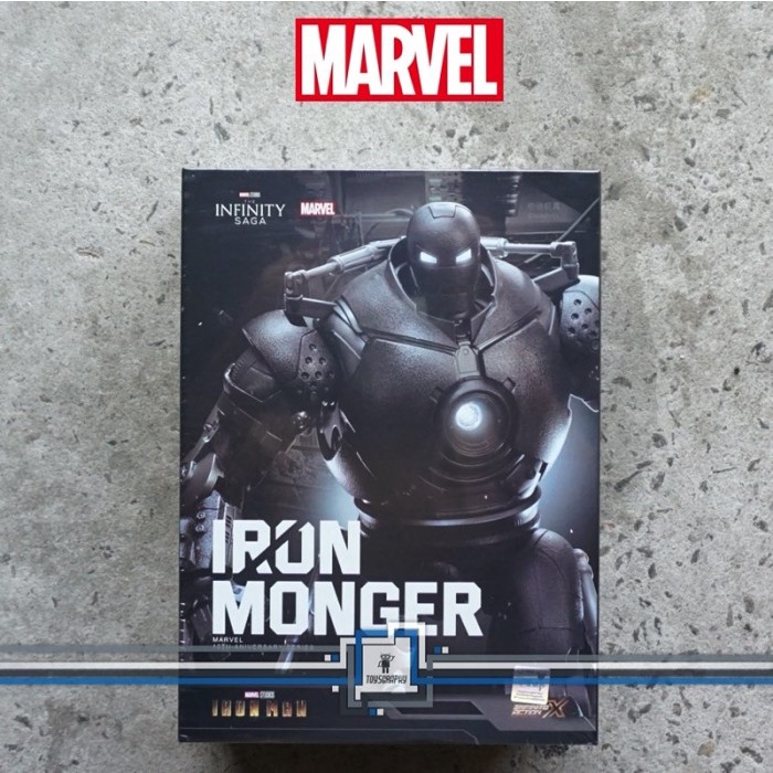 ZD TOYS AVENGERS IRONMAN 2 ZDTOYS IRON MONGER INFINITY FIGURE WITH LED