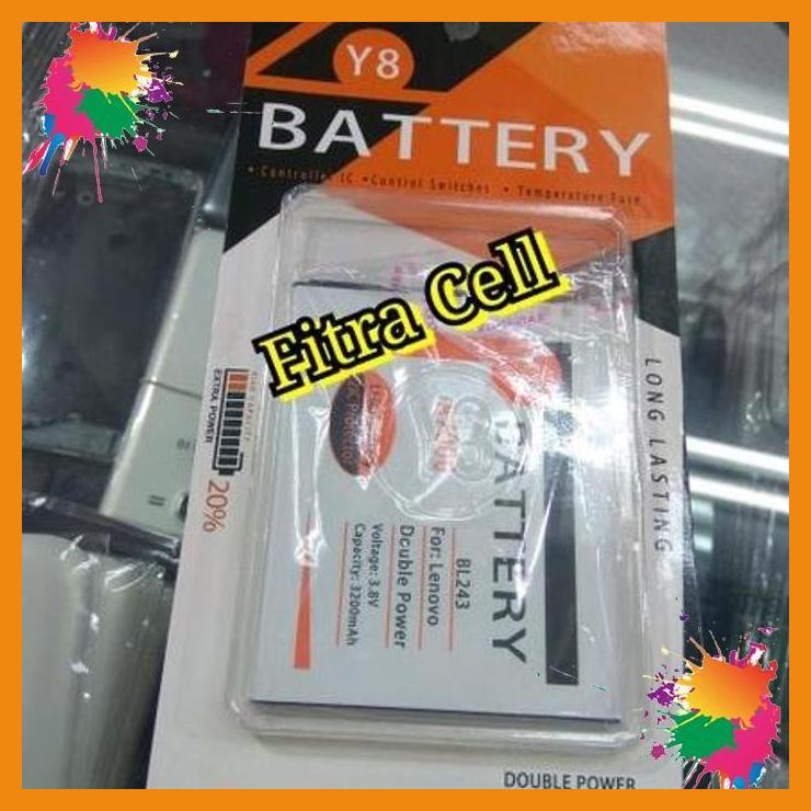 dobel power baterai lenovo a7000 a7000 plus batre battery double power 3200maj [bk}