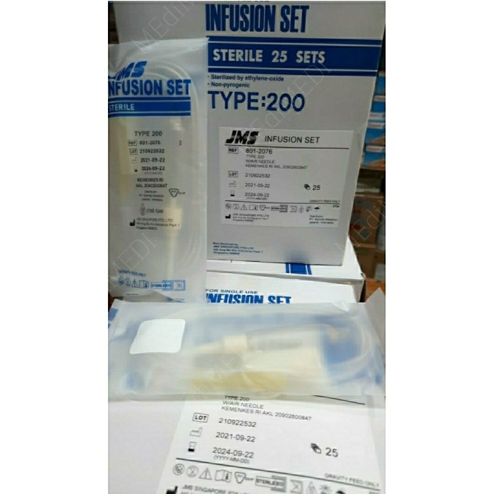 JMS Infusion set TYPE 200 ( Infus set dewasa ) -Tatasie