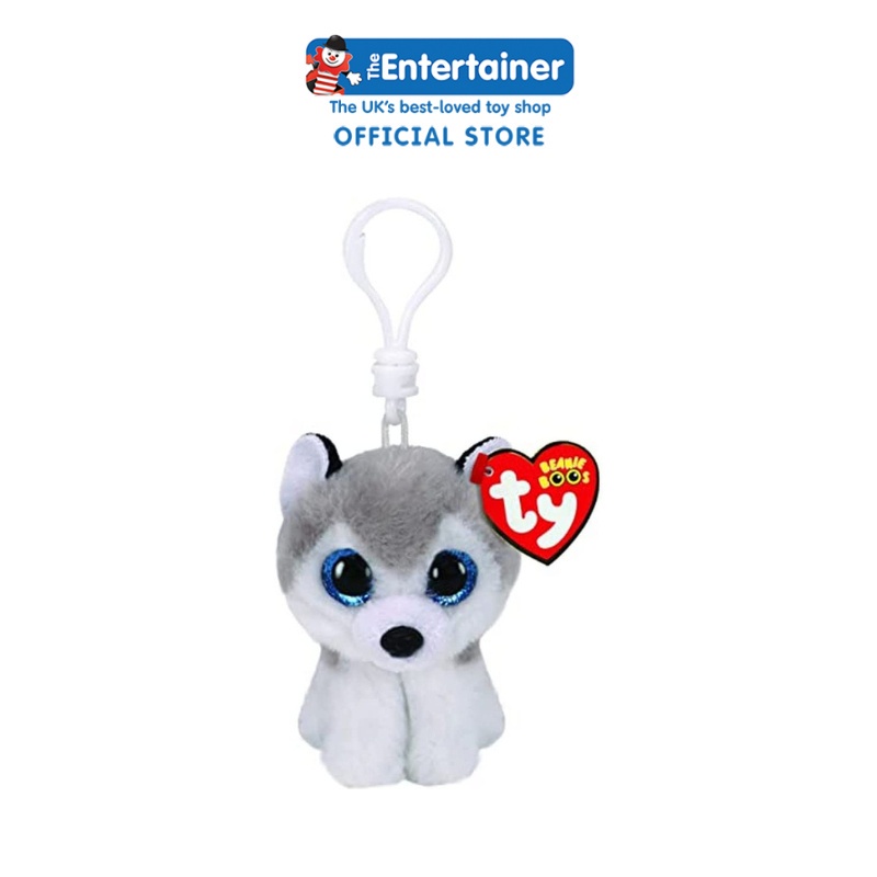 TY Toys Beanie Boos Buff Husky Clip - Boneka Anak Anjing