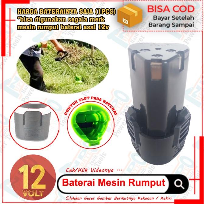 Baterai Rumput Mesin Potong Kebun Cordless 12V Casan 12 Volt Kualitas Premium