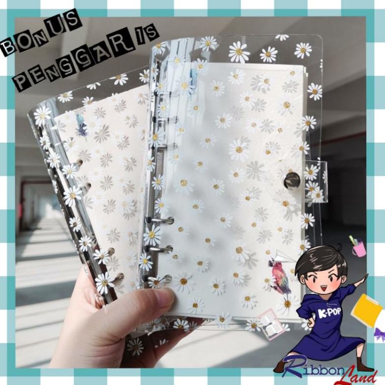 

Best - ( Penggaris) A6 A7 Binder Small Print Flower Daisy 6 Ring ,.