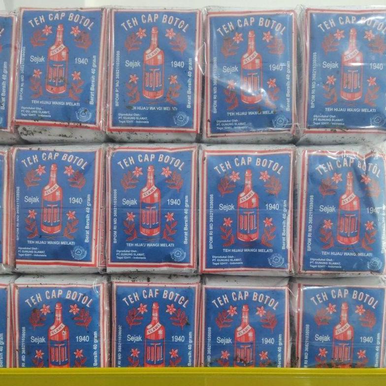 

Terjangkau teh cap botol biru 1pak isi 10pcs 40gr .,