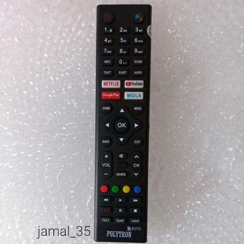 Baru - REMOTE REMOT TV POLYTRON ANDROID TV MOLA 81J194/81J112 ..