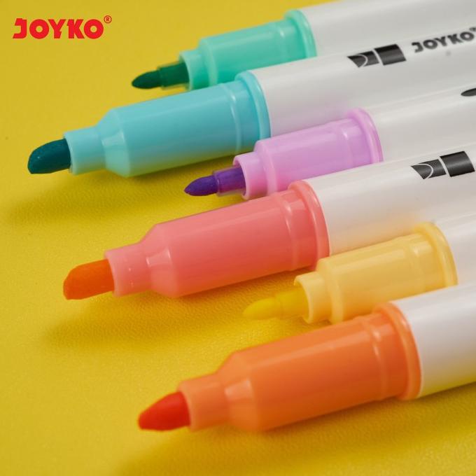 

Promo - Highlighter Joyko HL-54 Pastel Color - 6 Warna ,.