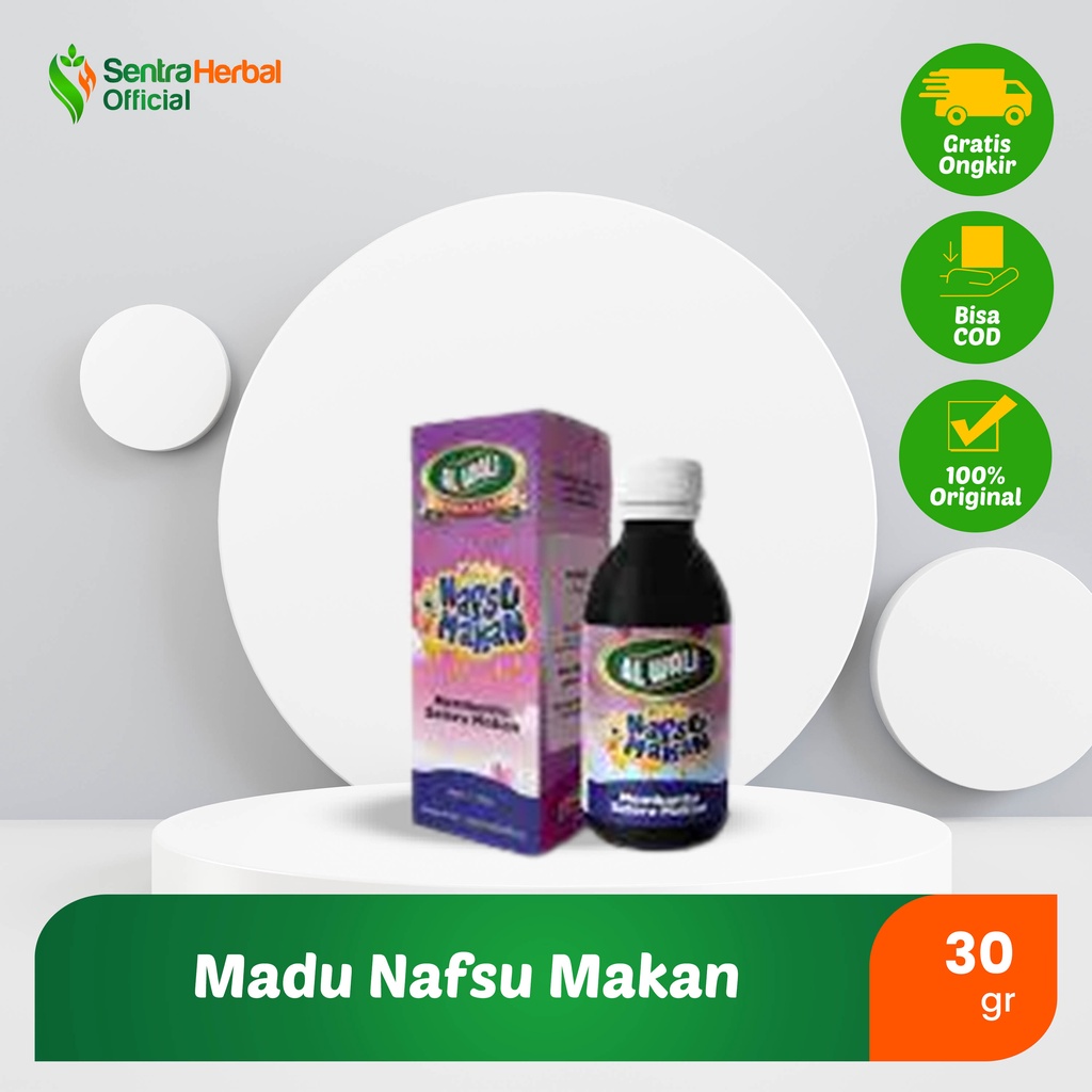 Madu Nafsu Makan Al waly - Herbal menambah nafsu makan, mencegah dan mengobati cacingan, memperbaiki sistem perncernaan, meningkatkan kekebalan, tubuh meningkatkan stamina, memelihara kesehatan, membantu mengobati sakit perut, mengatasi sembelit