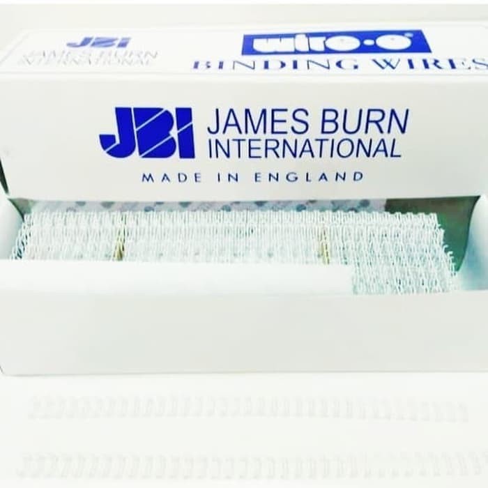 spiral kawat JBI F4 3:1 No.4(1/4") 250 batang(PUTIH)
