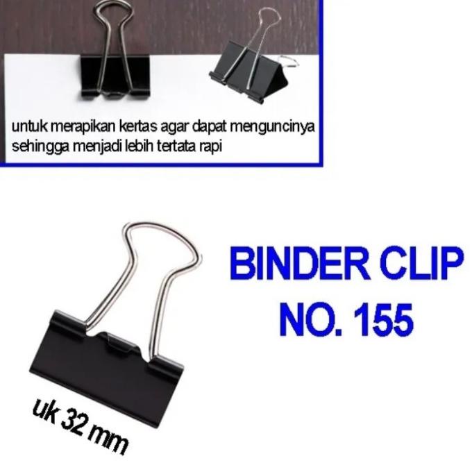 

langsung order saja] 1 Buah Binder Clips No.155
