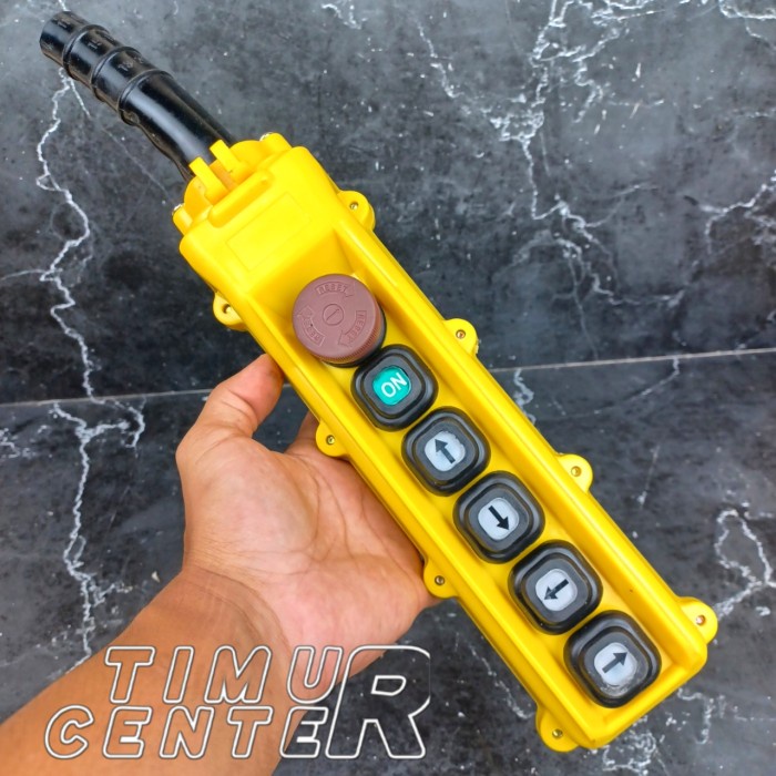 Promo Remot Control 6 Tombol Push Button Switch Hoist Crane Electric