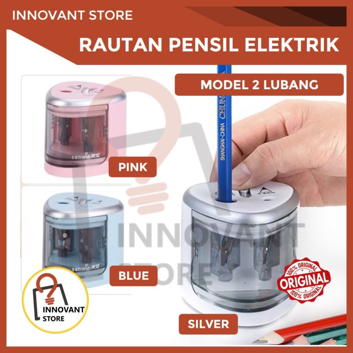 

Promo Rautan Orotan Serutan Pensil Otomatis Elektrik Pencil Sharpener Tenwin