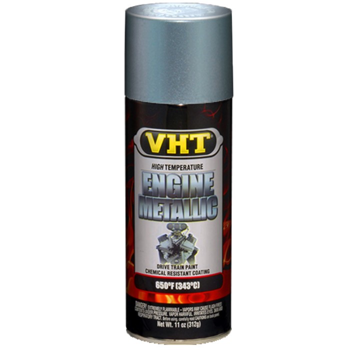 Promo Cat Semprot Blok Mesin Vht Anti Panas Warna Titanium Silver Blue Usa