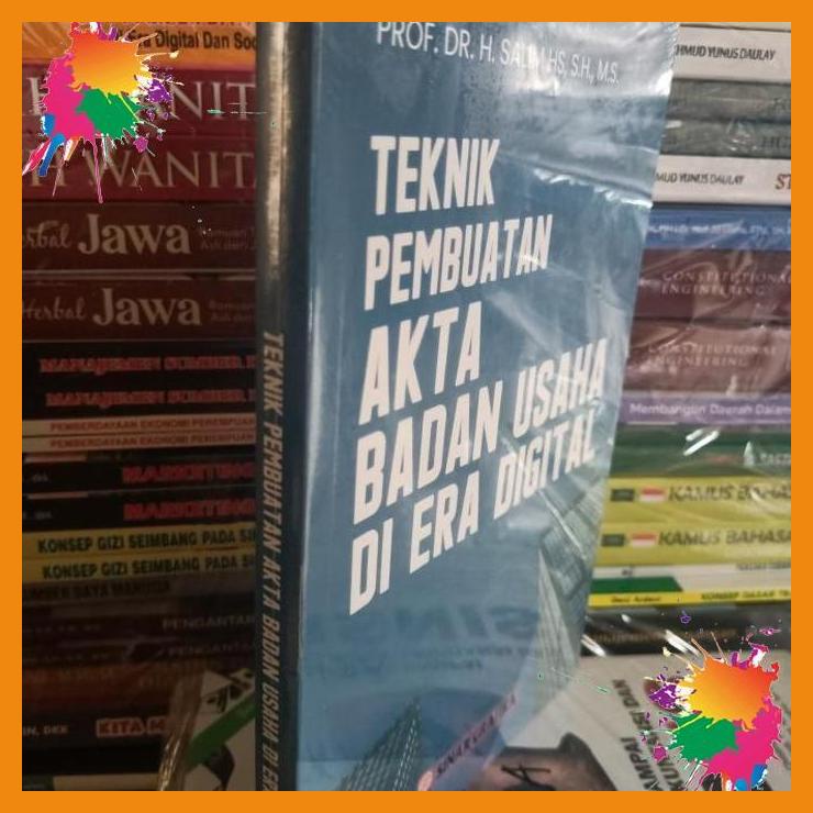 

original buku teknik pembuatan akta badan usaha di era digital [fany]