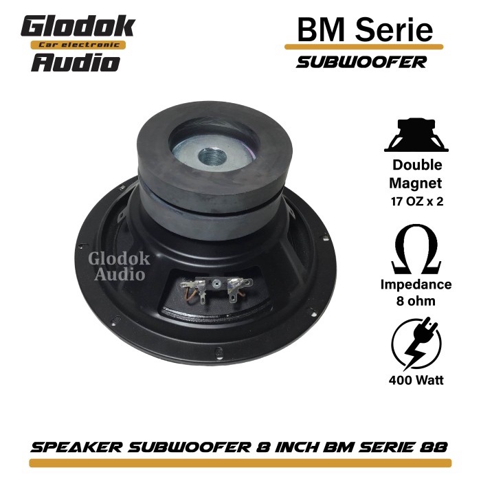 Promo Speaker Subwoofer 8 Inch Bm Serie 88 Double Magnet
