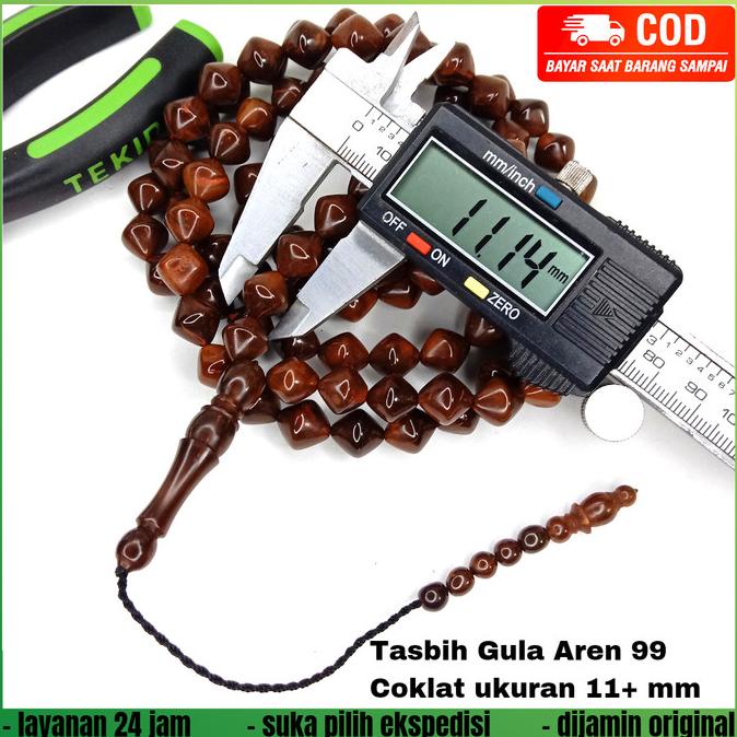 tasbih kokka asli wajik uk 11mm kayu kokkah koka kaukah kaokah kaoka
