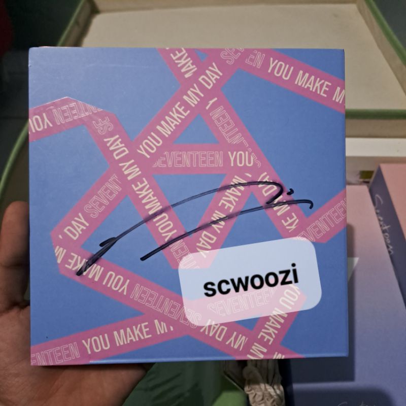Seventeen Woozi Signed Mwave YMMD You Make My Day Original MWAVE